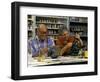 Retired Couple Making Ceramics in Art Class-Bill Bachmann-Framed Photographic Print