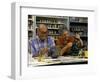 Retired Couple Making Ceramics in Art Class-Bill Bachmann-Framed Photographic Print