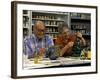 Retired Couple Making Ceramics in Art Class-Bill Bachmann-Framed Photographic Print