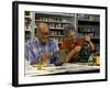 Retired Couple Making Ceramics in Art Class-Bill Bachmann-Framed Photographic Print