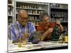 Retired Couple Making Ceramics in Art Class-Bill Bachmann-Mounted Photographic Print