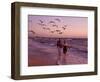 Retired Couple Relaxing on the Beach-Bill Bachmann-Framed Photographic Print