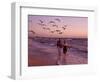 Retired Couple Relaxing on the Beach-Bill Bachmann-Framed Photographic Print