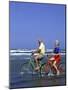 Retired Couple Riding Bikes at the Beach-Bill Bachmann-Mounted Photographic Print