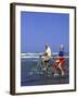 Retired Couple Riding Bikes at the Beach-Bill Bachmann-Framed Photographic Print