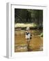 Retired Man Fly-Fishing-Bill Bachmann-Framed Photographic Print