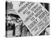 Retired Senior Citizens Carrying Pro-Medicare Signs, at Ama Convention, 1965-null-Stretched Canvas