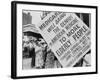 Retired Senior Citizens Carrying Pro-Medicare Signs, at Ama Convention, 1965-null-Framed Photo