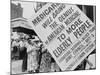 Retired Senior Citizens Carrying Pro-Medicare Signs, at Ama Convention, 1965-null-Mounted Photo