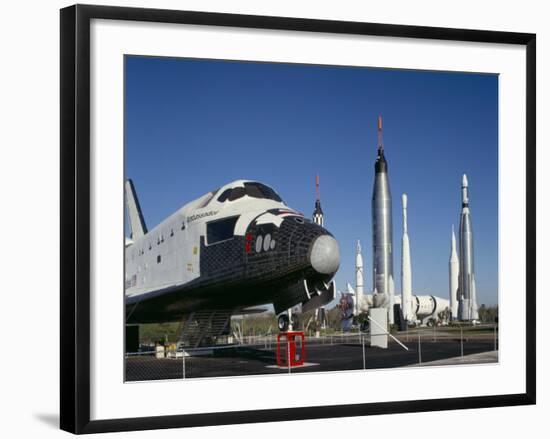 Retired Shuttle and Rockets, Kennedy Space Center, Florida, USA-Adina Tovy-Framed Photographic Print