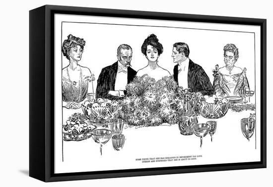 Retirement, 1900-Charles Dana Gibson-Framed Stretched Canvas