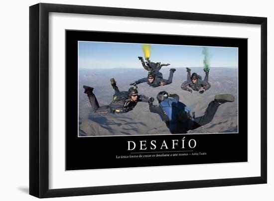 Reto. Cita Inspiradora Y Póster Motivacional-null-Framed Photographic Print