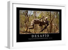 Reto. Cita Inspiradora Y Póster Motivacional-null-Framed Photographic Print