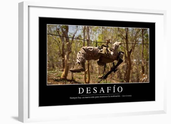 Reto. Cita Inspiradora Y Póster Motivacional-null-Framed Photographic Print