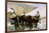 Retour de pêche, halage de la barque-Joaquín Sorolla y Bastida-Framed Giclee Print