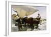 Retour de pêche, halage de la barque-Joaquín Sorolla y Bastida-Framed Giclee Print