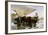 Retour de pêche, halage de la barque-Joaquín Sorolla y Bastida-Framed Giclee Print