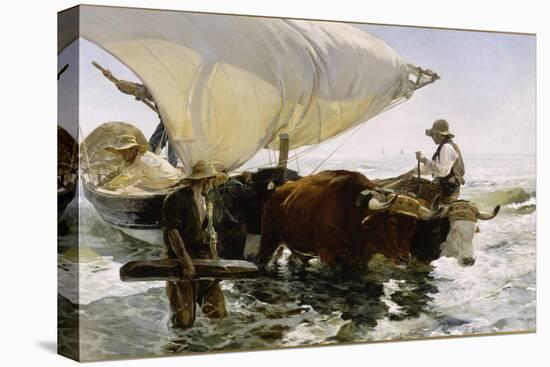 Retour de pêche, halage de la barque-Joaquín Sorolla y Bastida-Stretched Canvas