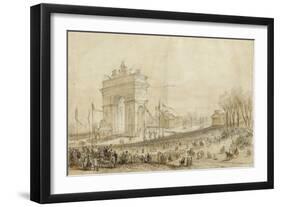 Retour des cendres de Napoléon Ier le 15 décembre 1840-null-Framed Giclee Print