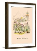 Retour des Fleurs-J.J. Grandville-Framed Art Print