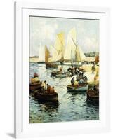 Retour Des Pecheurs a Concarneau-Fernand Legout-Gerard-Framed Giclee Print