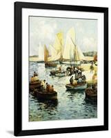 Retour Des Pecheurs a Concarneau-Fernand Legout-Gerard-Framed Giclee Print