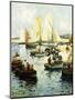 Retour Des Pecheurs a Concarneau-Fernand Legout-Gerard-Mounted Giclee Print