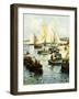 Retour Des Pecheurs a Concarneau-Fernand Legout-Gerard-Framed Giclee Print