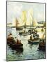 Retour Des Pecheurs a Concarneau-Fernand Legout-Gerard-Mounted Giclee Print