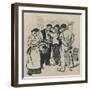 'Retour En Arrière', c1894, (1919)-Theophile Alexandre Steinlen-Framed Giclee Print