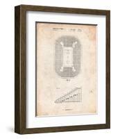 Retractable Arena Seating Patent-Cole Borders-Framed Art Print