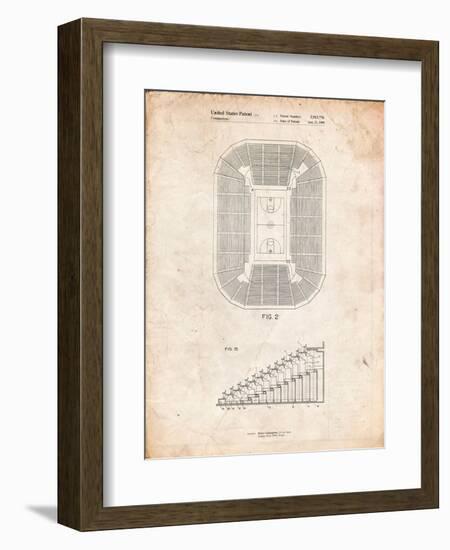 Retractable Arena Seating Patent-Cole Borders-Framed Art Print