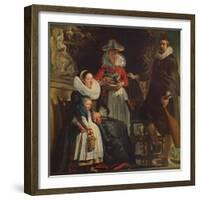 'Retrato de Familia', (Painter's Family), 1612-1622, (c1934)-Jacob Jordaens-Framed Giclee Print