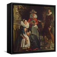 'Retrato de Familia', (Painter's Family), 1612-1622, (c1934)-Jacob Jordaens-Framed Stretched Canvas