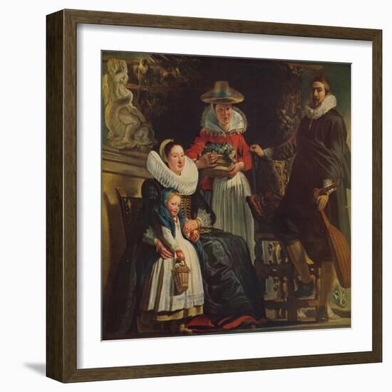 'Retrato de Familia', (Painter's Family), 1612-1622, (c1934)-Jacob Jordaens-Framed Giclee Print