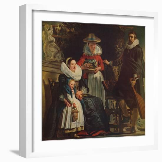 'Retrato de Familia', (Painter's Family), 1612-1622, (c1934)-Jacob Jordaens-Framed Giclee Print