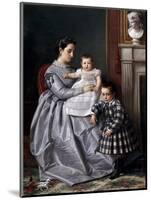 Retrato De La Familia Del Pintor, 1864-1865-Victor Manzano Y Mejorada-Mounted Giclee Print