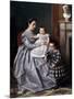 Retrato De La Familia Del Pintor, 1864-1865-Victor Manzano Y Mejorada-Mounted Giclee Print