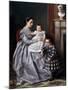 Retrato De La Familia Del Pintor, 1864-1865-Victor Manzano Y Mejorada-Mounted Giclee Print