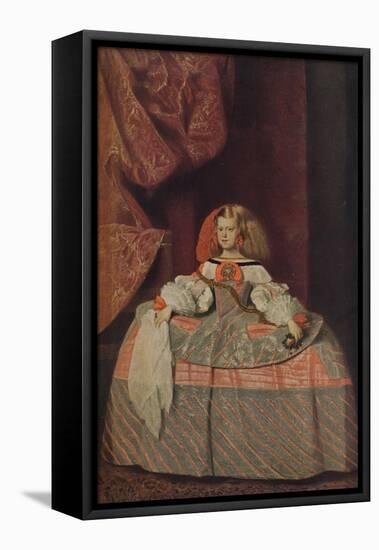 'Retrato de la Infanta Dona Margarita', (Portriat of Infanta Margarita Teresa), 1660, (c1934)-Diego Velasquez-Framed Stretched Canvas