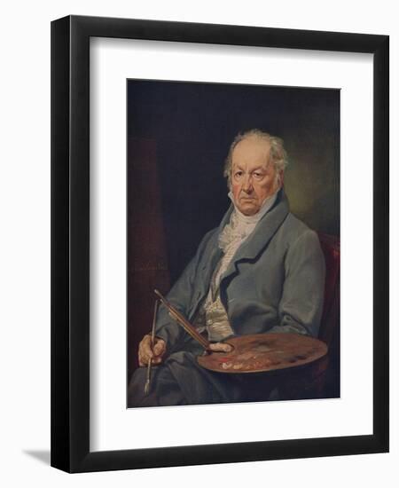 'Retrato Del Pintor Don Francsico Goya', (The painter Francisco de Goya), 1826, (c1934)-Vicente Lopez y Portana-Framed Giclee Print
