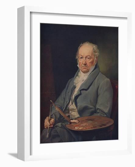 'Retrato Del Pintor Don Francsico Goya', (The painter Francisco de Goya), 1826, (c1934)-Vicente Lopez y Portana-Framed Giclee Print