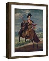 'Retrato ecuestre del Infante Don Baltasar Carlos', 1635, (c1934)-Diego Velasquez-Framed Giclee Print