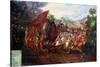 Retreat of Hernando Cortes Form Tenochtitlan, Mexico, 1520-null-Stretched Canvas