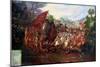Retreat of Hernando Cortes Form Tenochtitlan, Mexico, 1520-null-Mounted Giclee Print