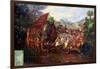 Retreat of Hernando Cortes Form Tenochtitlan, Mexico, 1520-null-Framed Giclee Print