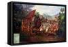 Retreat of Hernando Cortes Form Tenochtitlan, Mexico, 1520-null-Framed Stretched Canvas