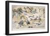 Retreat of Major Marcus Reno's Command-Amos Bad Heart Buffalo-Framed Giclee Print