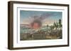 Retreat of the French after the battle of Leipzig, 19 October 1813, (c1850)-Francois Pigeot-Framed Giclee Print