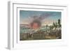 Retreat of the French after the battle of Leipzig, 19 October 1813, (c1850)-Francois Pigeot-Framed Giclee Print